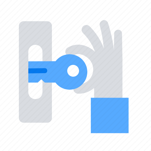 Hand, key, unlock icon - Download on Iconfinder