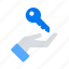 access, hand, key 