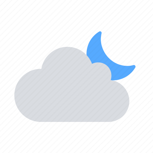 Cloud, moon, night icon - Download on Iconfinder