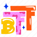 bff word, bff letters, bff text, bff, typography words .
