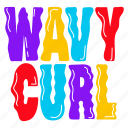 wavy curl, lettering, alphabets, typography words, typography letters