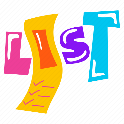 Inventory list, checklist, list, to do, task list sticker - Download on Iconfinder