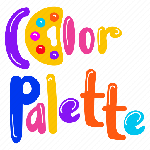 Colour palette, paint palette, artist palette, palette, watercolour palette sticker - Download on Iconfinder