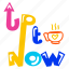 its up, up arrow, arrow sign, typography words, typography letters 