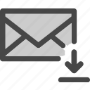 download, envelope, file, internet, mail, message 