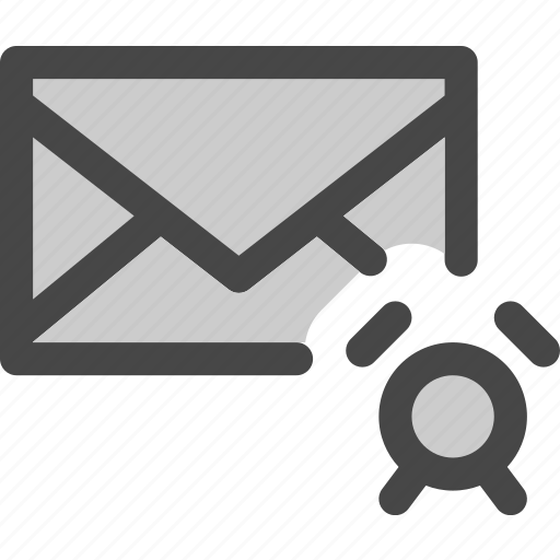 Alarm, envelope, mail, message, on, signal, timer icon - Download on Iconfinder