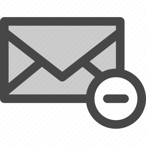 Delete, envelope, mail, message, minus, reduce icon - Download on Iconfinder