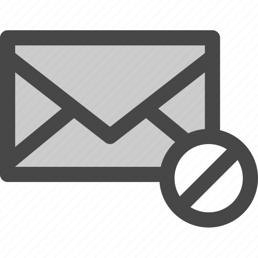 Envelope, mail, message, rejected, unavailable icon - Download on Iconfinder