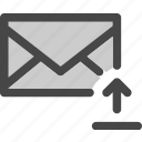 envelope, file, internet, mail, message, upload 