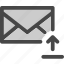 envelope, file, internet, mail, message, upload 