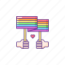 lgbt, rainbow flag, gay, lesbian