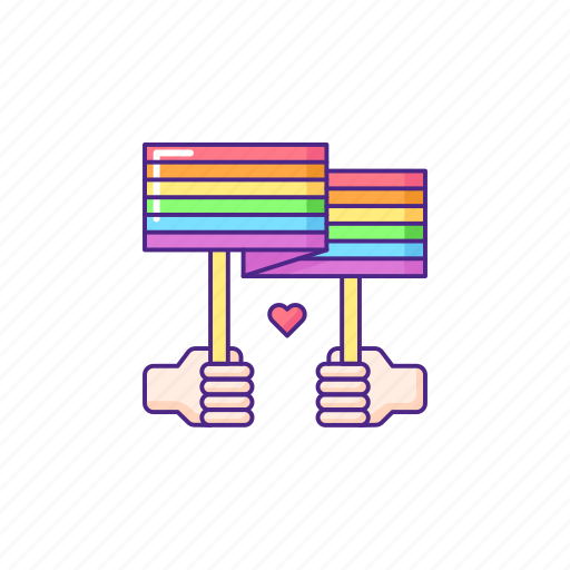 Lgbt, rainbow flag, gay, lesbian icon - Download on Iconfinder
