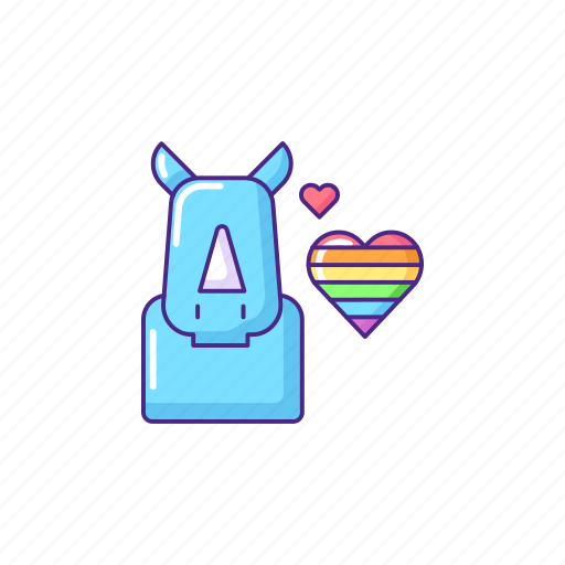 Lgbtq, gay, rhinoceros, tolerance, lesbian icon - Download on Iconfinder