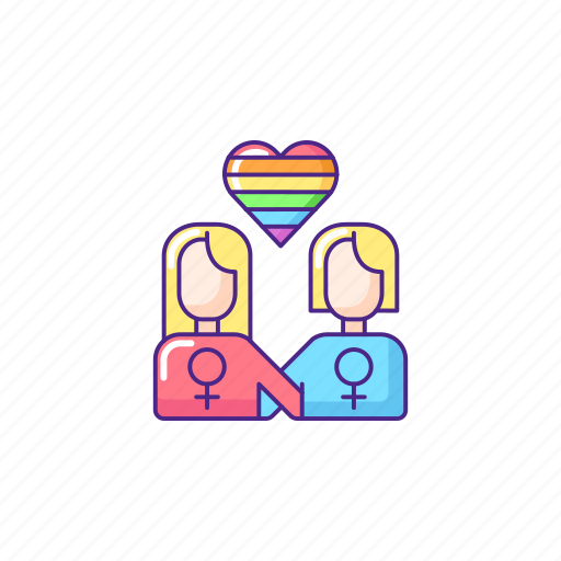 Lgbt, lesbian, relationship, rainbow icon - Download on Iconfinder