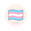 flag, transgender, wave 