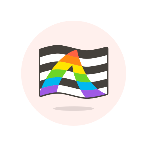 Ally, flag, straight, wave icon - Free download
