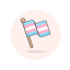 flag, stick, transgender 