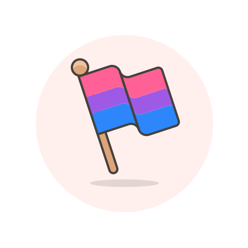 Bisexual, flag, stick icon - Free download on Iconfinder