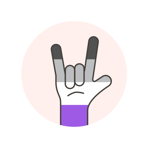 Asexual, flag, hand, rock icon - Free download on Iconfinder