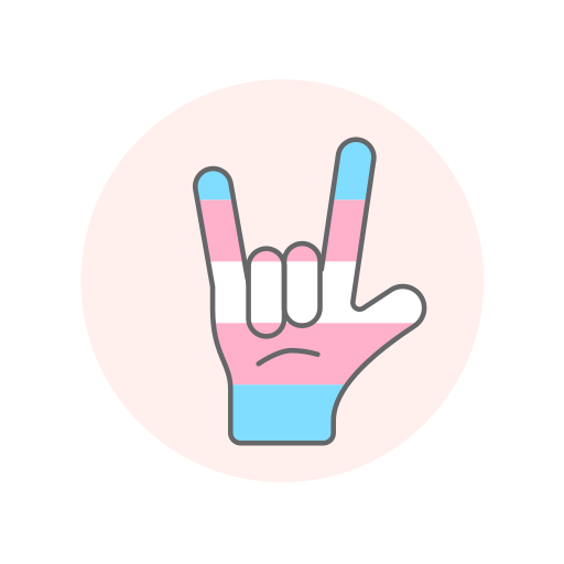 Flag, hand, rock, transgender icon - Free download
