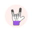 asexual, flag, hand, rock 
