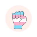 fist, flag, hand, transgender