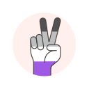 asexual, flag, hand, peace
