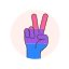 bisexual, flag, hand, peace 