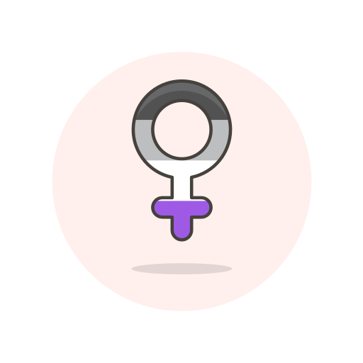 Asexual, female, sign icon - Free download on Iconfinder