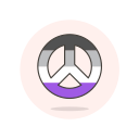 asexual, peace, peace sign