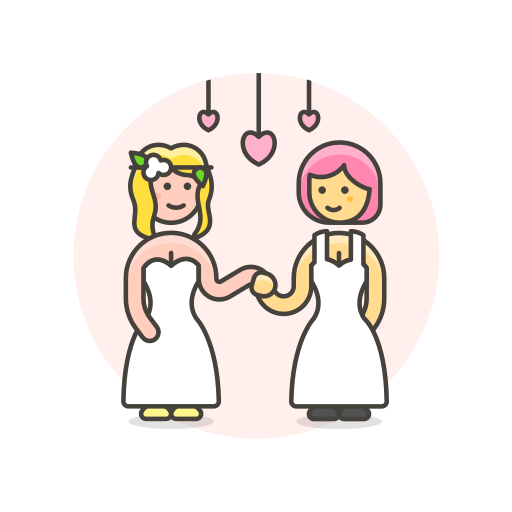 Dance, lesbian, wedding, gowns icon - Free download