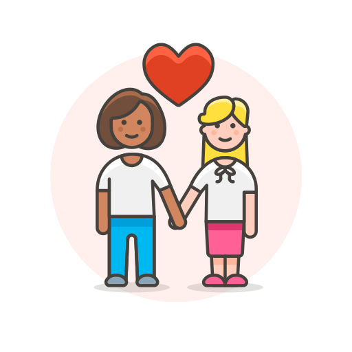 Couple, hands, hold, lesbian, love icon - Free download