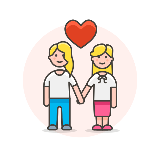 Couple, hands, hold, lesbian, love icon - Free download