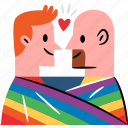 gay, couple, lgbtq, rainbow, love, parade