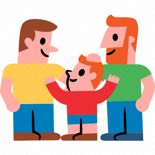 Gay, family, couple, kid, love, lgbtq icon - Download on Iconfinder
