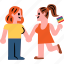 lesbian, couple, lgbtq, rainbow, love, parade 