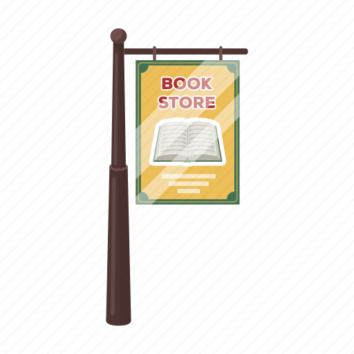 Banner, bookstore, business, index, post, sign, signboard icon - Download on Iconfinder