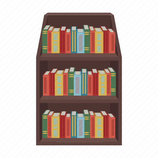 Book, bookcase, bookshelf, education, furniture, interior, library icon - Download on Iconfinder