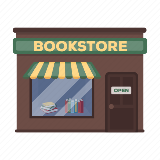 Book, bookstore, building, sale, shopping, signboard, windy icon - Download on Iconfinder