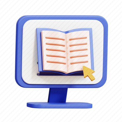 Library, education, pen, school, study, geography, book 3D illustration - Download on Iconfinder