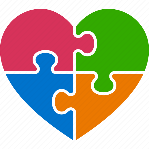 Concept, heart, jigsaw, love, puzzle, autism, awareness icon - Download on Iconfinder