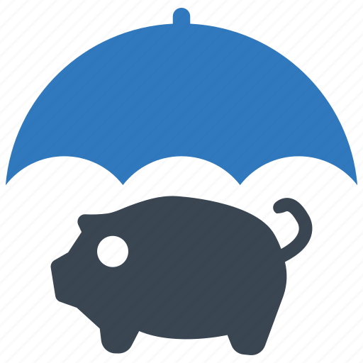 Money, piggy bank, savings protection icon - Download on Iconfinder