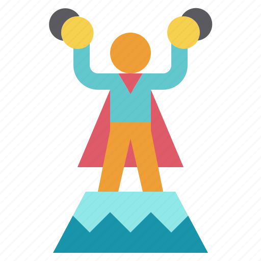 Hero, leader, recover, resilience, strong, super icon - Download on Iconfinder