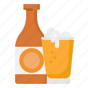beer, glass, alcohol, bottle, drink