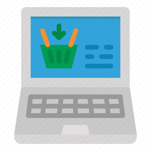 Notebook, online, shoping, computer, laptop icon - Download on Iconfinder