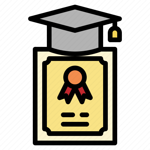 Graduation, certificate, diploma, hat, student icon - Download on Iconfinder