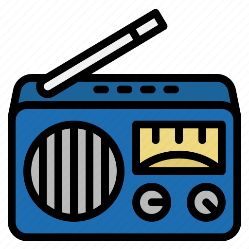 Radio, news, technology, transistor, vintage icon - Download on Iconfinder