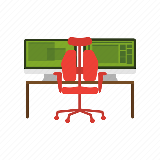Chair, computer, office, workplace, workspace icon - Download on Iconfinder