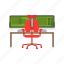chair, computer, office, workplace, workspace 