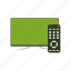 remote tv, television, television set, tv 